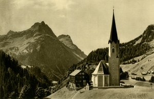 Kostel v Schröckenu, Bregenzerwald, Rakousko, c1935. od Unbekannt
