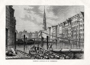 Kostel svaté Kateřiny, Hamburk, Německo, 1879 od Unbekannt