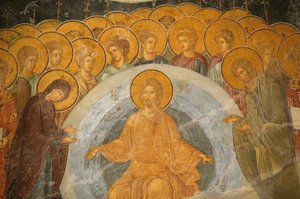 Kostel sv. Spasitele z Chora. Poslední soud Istanbul Turquie od Unbekannt