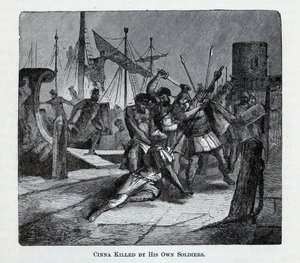 Cinna zabit jeho vlastními vojáky, 1882 od Unbekannt