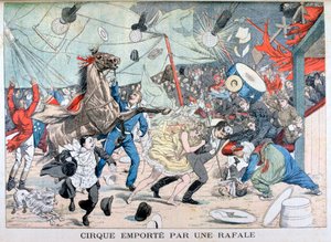 Cirkusový stan odfouknutý, Saint Etienne, Francie, 1903 od Unbekannt