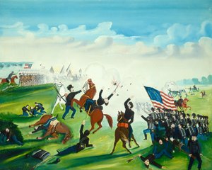 Bitva občanské války, 1861 nebo později. od Unbekannt