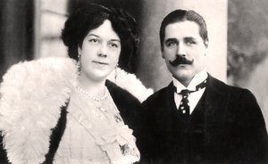 Clara Ellen Butt 1872-1936 a Kennerley Rumford 1870-1957, angličtí zpěváci, 1906 od Unbekannt