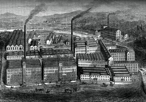 Clarks Anchor Thread Works, Paisley, Skotsko, c1880 od Unbekannt
