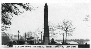 Cleopatras Needle, Embankment, Londýn, c1920 od Unbekannt
