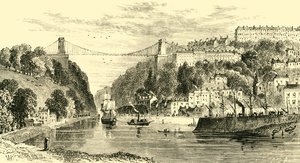Clifton Suspension-Bridge, 1898. od Unbekannt