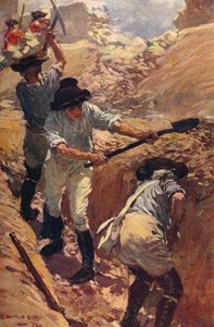 Clive in the Trenches at Arcot, 1751 c1912 od Unbekannt