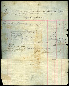 Potvrzení o prodeji kokosu, Barbados do Londýna, 1881 od Unbekannt