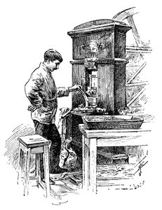 Razicí lis v Royal Mint, Londýn, 1891 od Unbekannt