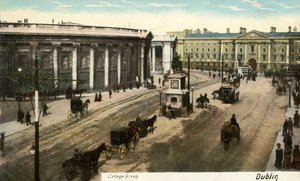 College Green - Dublin, konec 19.-začátek 20. století. od Unbekannt
