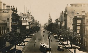 Collins Street, Melbourne, Austrálie, 20. léta 20. století. od Unbekannt