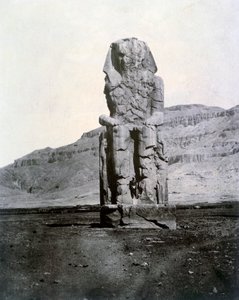 Memnonovy kolosy, Théby, Egypt, 1852 od Unbekannt