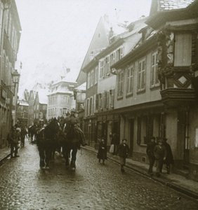 Sloup německých vojáků, Ribeauvillé, Francie, c1914-c1918 od Unbekannt