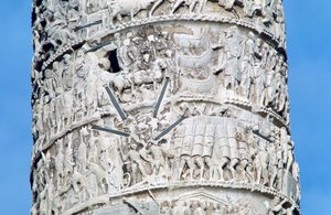 Sloup Marca Aurelia, detail, Piazza Colonna, Řím od Unbekannt