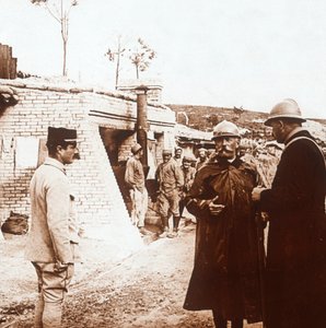 Velitelské stanoviště, Champagne, severní Francie, c1914-c1918 od Unbekannt