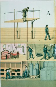 Komunikace pomocí mluvící trubice, 1882 od Unbekannt