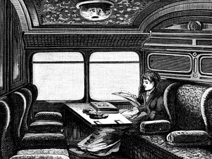 Přihrádka na Orient Express vyhrazená pro ženy, c1895 od Unbekannt
