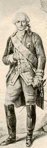 Comte de Rochambeau, ukazující šaty francouzského důstojníka, 1791, 1937. od Unbekannt
