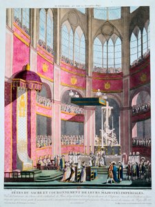 Vysvěcení Napoleona a korunovace Josefíny papežem Piem VII., 2. prosince 1804 od Unbekannt