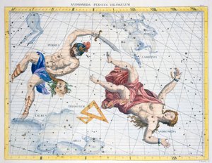 Souhvězdí Persea a Andromedy, 1729 od Unbekannt