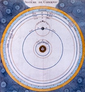 Koperníkova heliocentrická soustava vesmíru se středem Slunce, 1761 od Unbekannt