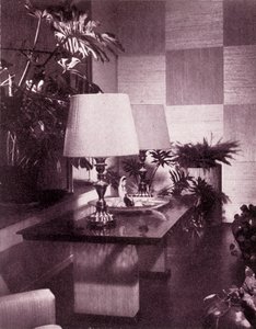 Roh velkého obývacího pokoje, navržený Paulem T. Franklem, 1949. od Unbekannt