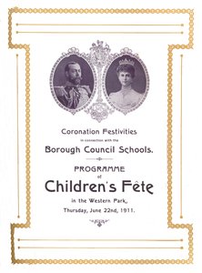 Korunovační slavnosti v souvislosti s Borough Council Schools, 1911, 1917. od Unbekannt