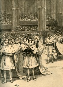 Korunovace krále Viléma IV.: královský průvod, Westminsterské opatství, Londýn, 1830 c1890. od Unbekannt