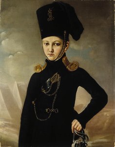 Kozák 1. jízdního kozáckého pluku hrabě M.A. Dmitriev-Mamonov, první čtvrtina 19. století od Unbekannt