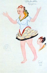 Kostýmní návrh pro Papegena, 1913 od Unbekannt
