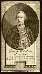 Hrabě Johann Friedrich Struensee 1737-1772, 1772. od Unbekannt