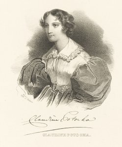 hraběnka Klaudyna Claudine Potocka, rozená Dzialynska 1801-1836, c. 1830. od Unbekannt