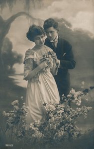 Pár, c1910 od Unbekannt