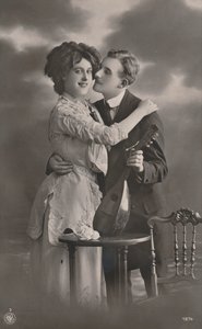 Pár s mandolínou, c1910 od Unbekannt