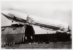 Havarovaný Zeppelin LZ 8 Deutschland II, Düsseldorf, Německo, 1911 1933 od Unbekannt