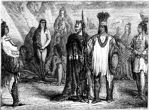 Creek Indians, začátek 19. století c1880 od Unbekannt