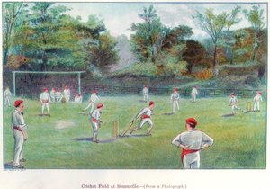 Kriketové hřiště v Bournville, 1892 od Unbekannt