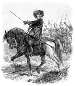Cromwell v bitvě u Marston Moor, 2. července 1644, 19. století od Unbekannt