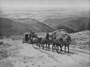 Přejezd San Marcos Pass, Kalifornie, c1897. od Unbekannt