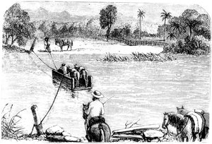 Přechod přes Isabellu, Santo Domingo, 1873 od Unbekannt