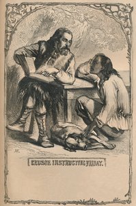 Crusoe Instructing pátek, c1870 od Unbekannt