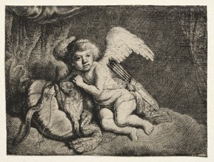Cupid Resting, 1600s. od Unbekannt
