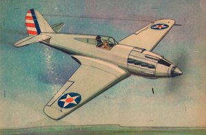 Stíhací jednoplošník Curtis X.P.40, c1944. od Unbekannt
