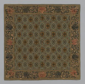 Povlak na polštář, Čína, dynastie Čching 1644-1911, c. 1900. od Unbekannt