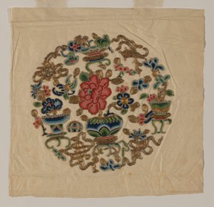 Vyšívání s motivem Cut Out, Čína, dynastie Qing 1644-1911, 19. století. od Unbekannt