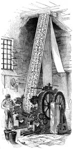 Válcový tiskový stroj, 1886 od Unbekannt