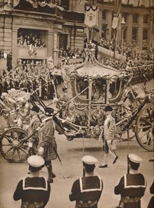 Cynosure of All Eyes in the Procesions: The State Coach, 1937 od Unbekannt