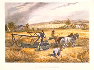 Žací stroj Cyrus McCormicks z roku 1831 patentovaný 1834, c1851. od Unbekannt