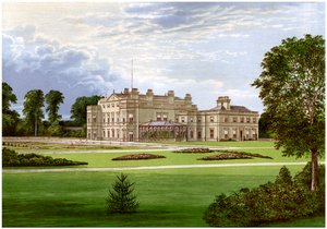 Dalton Hall, poblíž Beverley, Yorkshire, domov lorda Hothama, c1880 od Unbekannt