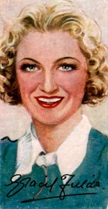 Dame Gracie Fields, 1898-1979, anglický zpěvák a komik, 20. století od Unbekannt